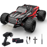 AUOSHI High Speed Remote Control Car with LED Lights, 52+ KM/H, 4WD Offroad Monster Truck for Adults & Kids, 1/14 Hobby RC Car Vehicle, 2 Battery Toy Gift for Boy