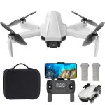 AUOSHI B19 GPS Drone for Adults Beginner,Upgraded EIS Anti-Shake with Brushless Motor,Foldable FPV Quadcopter with Follow Me, Smart Return Home,2 Batteries 50 Minutes Flight Time