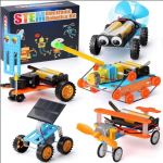 AUOSHI STEM Robot Kit for Kids Ages 8+ – 5-in-1 DIY Building & Robotics Crafts, Educational Science & Engineering Toy, Solar & Battery Powered Learning Gift for Boys and Girls
